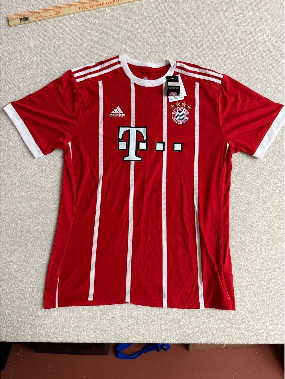 NWT Adidas Bayern Munich Lewandowski 9 Home Soccer Jersey Red White Mens XXL